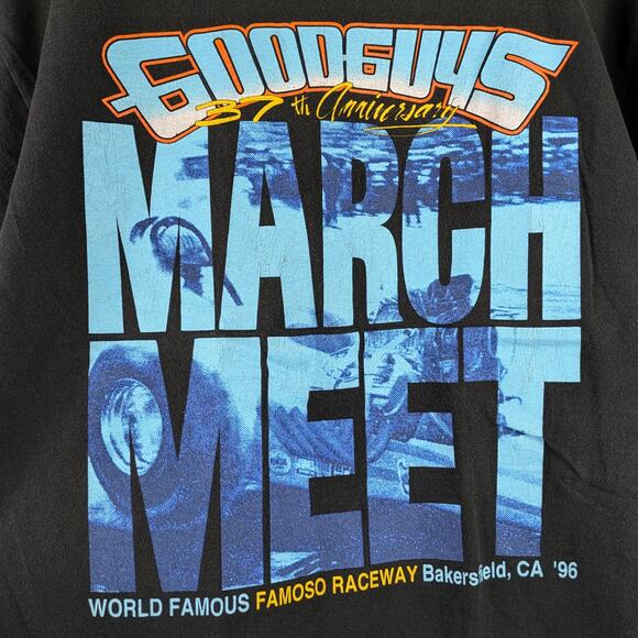 1996 Lee Lrg Drag Racing T-Shirt Vintage Mens Goodguys 37th March Meet Fomoso CA - Picture 3 of 11